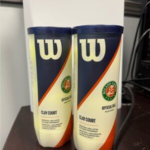 Wilson Blue and White Tennis Ball Can Roland Garros Edition